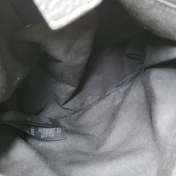 All Saints Vincent Pewter Dark Silver Metallic Top Handle Backpack - Picture 10 of 16